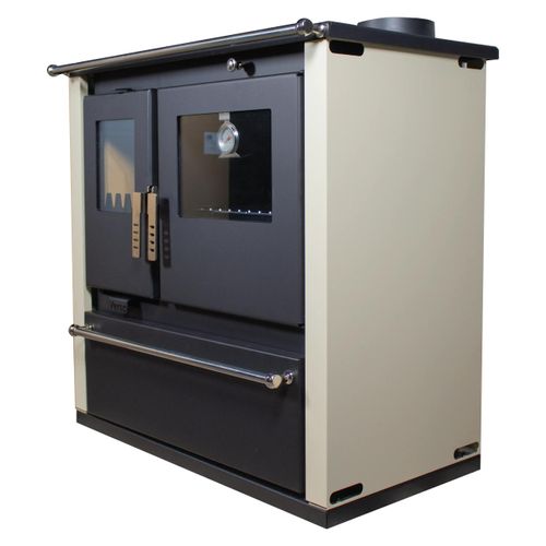 Verso CS Plus Ivory 7,7 kW | Holzofen EEK A+ mit Backofen & Kochplatte