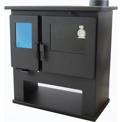 Verso CS Lite 7,7 kW Holzherd | Kaminofen mit Ofen, Kochplatte & Fach für Holz