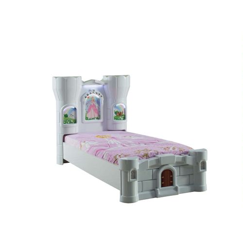 Bett 90x190cm Castle Prinzesssin In Weiß