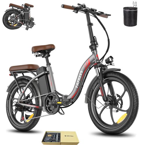 E-Bike 20 Zoll Rostbeständigkeit Aluminiumlegierung 36 V 22,5 Ah 810 Wh bis zu 130 - 180 km Wasserdicht IP54 mit 7 Gang, Grau