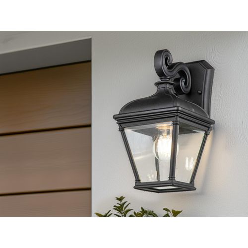 LED Außenwandleuchte Wandlaterne Landhausstil zur Terrassenbeleuchtung H: 33,5cm