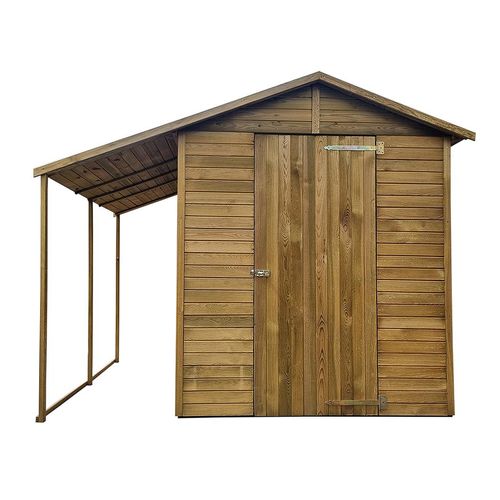 Wood & Play - Werkzeugschuppen aus Holz, Holzgerätehaus 278x190x220 cm Benek
