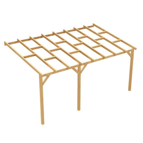 Wood & Play Carport Überdachung, Terrassenüberdachung 300x492 cm
