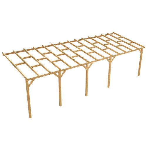 Wood & Play Carport Überdachung, Terrassenüberdachung 300x858 cm