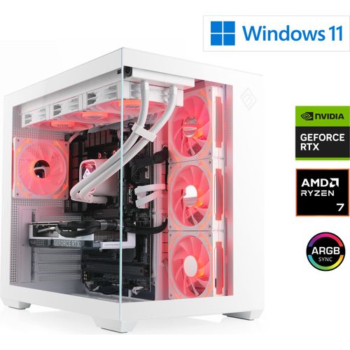 Gaming PC, AMD Ryzen 7 9800X3D, 4700 MHz, GeForce RTX 5070 Ti, 32 GB DDR5 RAM, 2000 GB M.2 SSD, Windows 11 Home, USB 3.2 | M12110H