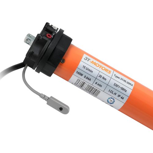 Funk-Rollladenmotor mit mechanischen Endschaltern 3T45-20RX 20Nm SW60