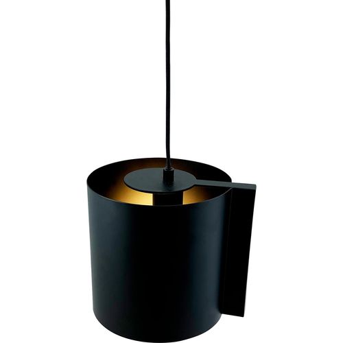 Pendelleuchte LED, Hängelampe, Deckenlampe Pendel, Pendellampe Esstisch, Pendelleuchte für Wohnzimmer, Skandinavische Design, WUM D19 schwarz