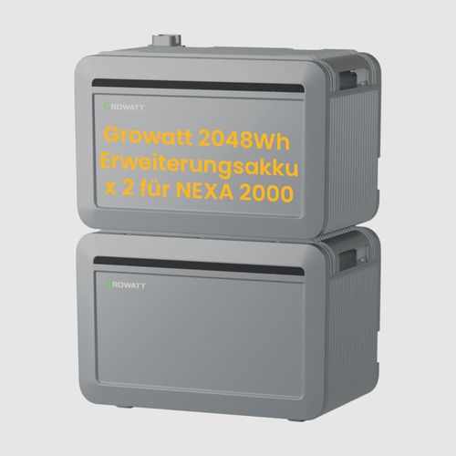 Growatt 2048Wh*2 Erweiterungsakku für NEXA2000 / NOAH2000 Balkonkraftwerk Speicher