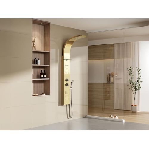 Massage-Duschpaneel - 45 x 150 cm - Goldfarben - JOSTA
