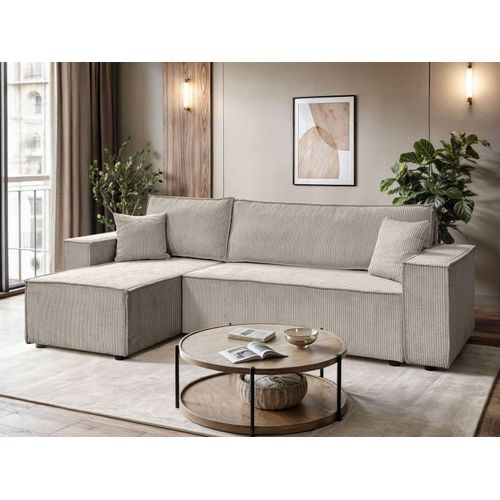 Ecksofa CARLO L Cord, Poso 02