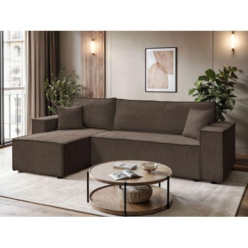 Ecksofa CARLO L Cord, Poso 06