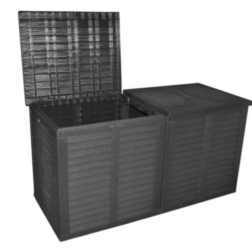 Auflagenbox XXL Kissenbox 750 Liter Gartenkissen 155x66x80cm Gartenbox anthrazit