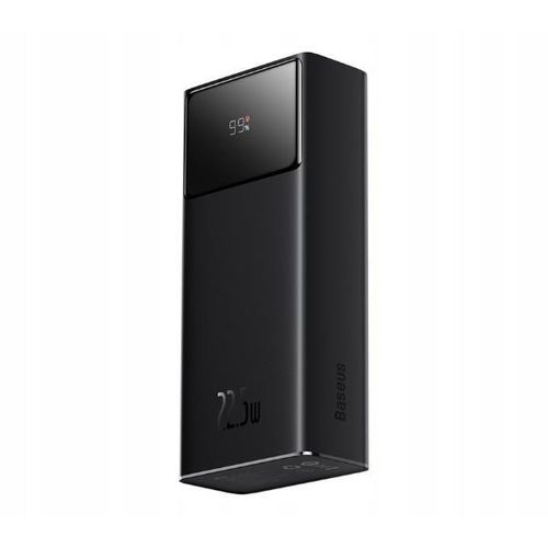Powerbank Baseus 30000Mah Schnellladung 22.5W 3X Usb Led Qc Pd Schwarz