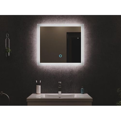 LED Spiegel 60x53 cm mit Touch Bedienung