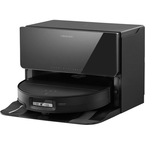 Roborock Saros 10 (Festwasseranschluss) Saugroboter mit Wischfunktion, Farbe:Schwarz