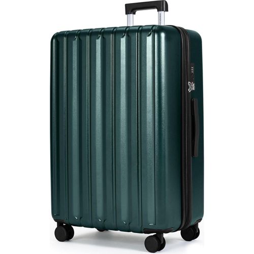 SHOWKOO Großer Hartschalenkoffer 75cm Leicht TSA-Schloss 4 Rollen XL Dunkel Grün