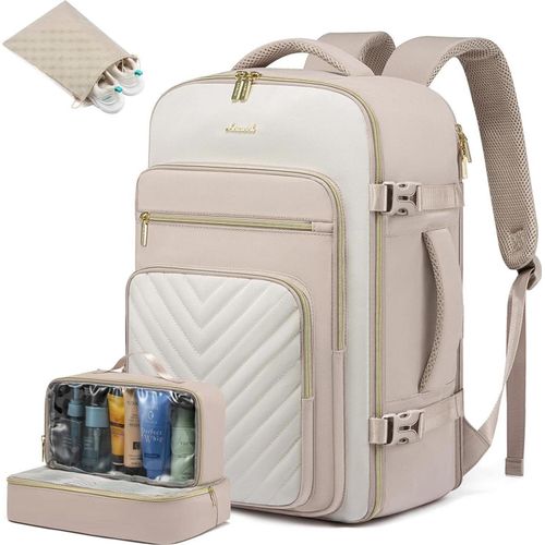 Handgepäck Rucksack 40L Damen - 17 Zoll Laptop - Wasserdicht - Reise Arbeit Wandern