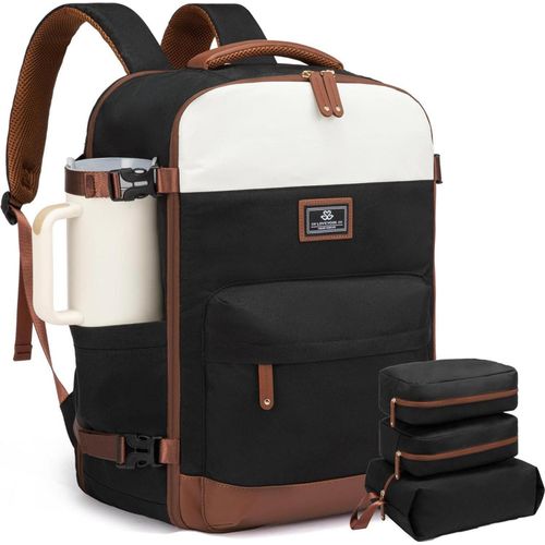 Reiserucksack Handgepäck Flugzeug 45L mit Laptopfach, Groß Travel Backpack Kofferrucksack Weekender für Reise Business