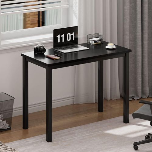 Computertisch Schreibtisch 80x40x75 cm Büro Workstation Holz Metall robust stabil