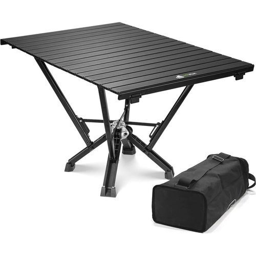 Metall-Klapp-Campingtisch hitzebeständig 172 kg Tragfähigkeit Aluminiumgestell Gummifüße Strand Auto-Camping Reisen