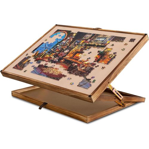 Lavievert 2in1 Puzzlebrett höhenverstellbar Holz 1000 1500 Teile Puzzles