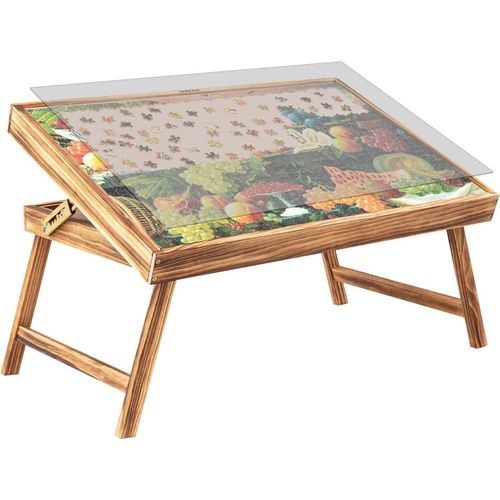 Holzpuzzle Tisch 1000 Teile Sortierfächern Klapp-Kipptisch Puzzles
