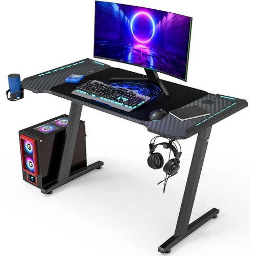KLIM K120 Gaming Tisch mit Kabelmanagement und Mousepad - 120 x 60 cm
