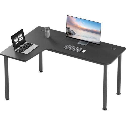 Eckschreibtisch Gaming Tisch L Form 155x110cm für Studio & Büro