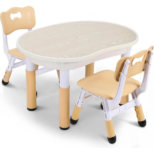 Kindertisch mit Stühlen Kinder Sitzgruppe höhenverstellbar Set