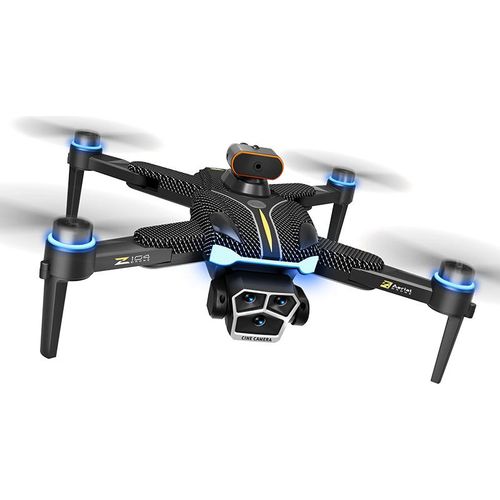 FORSMANO GPS-Drohne, 3 Akkus, mit 8K-WLAN-Kamera und EIS, 4,5-Zoll-Display, Fernsteuerung, bürstenlose Motoren, 120°-Weitwinkel, Gimbal, Schwarz