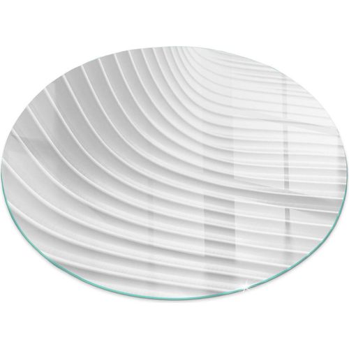 Glasbodenplatte für Fi 100 cm – Kaminofen – Kaminplatte Glas – Schutzglas – Funkenschutzplatte –Glasbodenplatte Feuerfeste – Hitzeschutzplatte – Bodenschutz aus Glas – Wellen zarter Linien