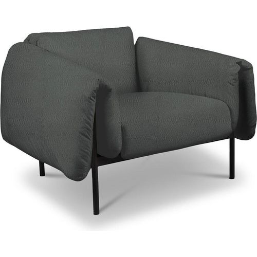 Outdoor Sessel Zuzu Gartenlounge Gartensessel 100x98 Dunkelgrau