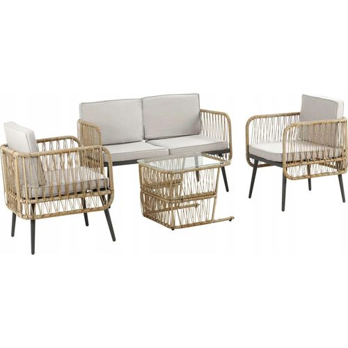 Gartenmöbel Set Rattan Sofa Tisch Und Stühle