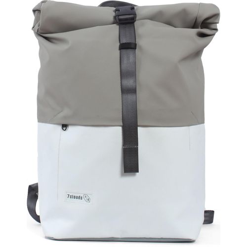 7clouds Rolltop-Rucksack Nomo 7.1 white-fog grey