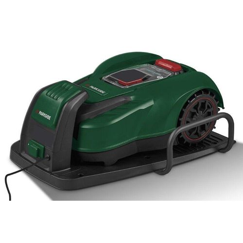 PARKSIDE® 20V Akku-Mähroboter PMRA 20-Li B2 mit Brushless Motor, Regensensor, Sicherheitsfunktionen und 3-Messer-System für bis zu 500 m² Rasenfläche