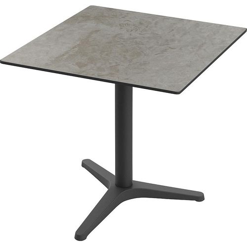 Gastro Terrassentisch NICO | 70x70 cm | HPL Compact Zement Grau