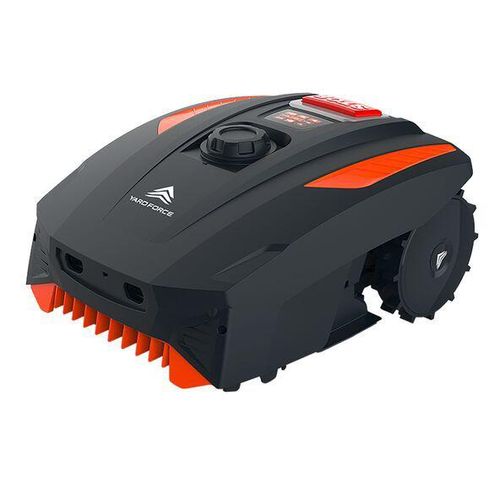 YARD FORCE Mähroboter MB 400 mit Mähgarage – Akku-Rasenroboter mit App-Steuerung, Sensoren, 20V/2Ah, für 400 m² Rasenfläche, automatische Pflege