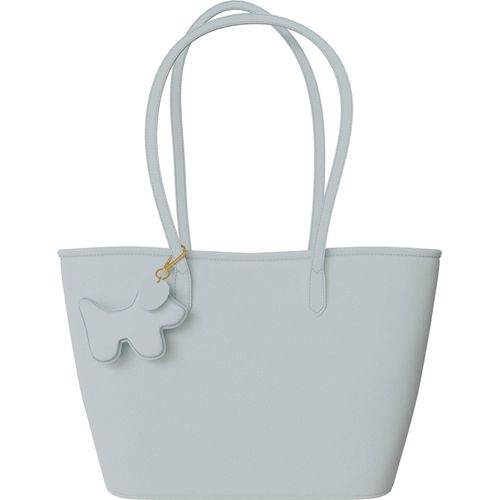 Damen Handtasche Echtleder Shopper Italy Innentasche 30635 Bianco/Nero