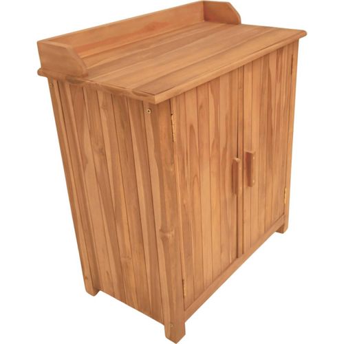 Gartenschrank Batley Teak mit Arbeitsfläche