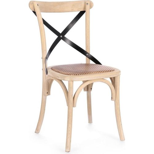 Stuhl Cross aus Ulme Holz Washed
