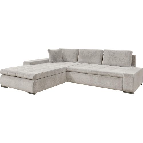 MIRJAN24 Ecksofa Orkan, Elegante Polsterecke, Schlaffunktion und Bettkasten, Eckcouch vom Hersteller (Farbe: Clara 215.19)