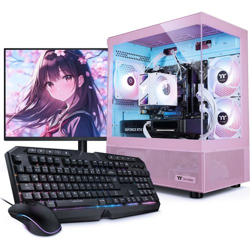 kiebel.de PC Set mit 27 Zoll TFT Zindarella VIII AMD Ryzen 7 8700F, 32GB DDR5, NVIDIA RTX 5060 8 GB, 1TB SSD, Windows 11, Komplettsystem
