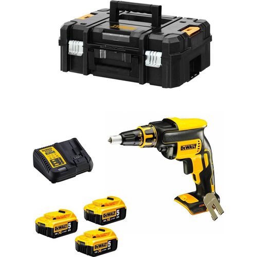 Schnellbauschrauber DeWALT DCF620P3T (3 x 5,0Ah + DCB115 + TSTAK II)