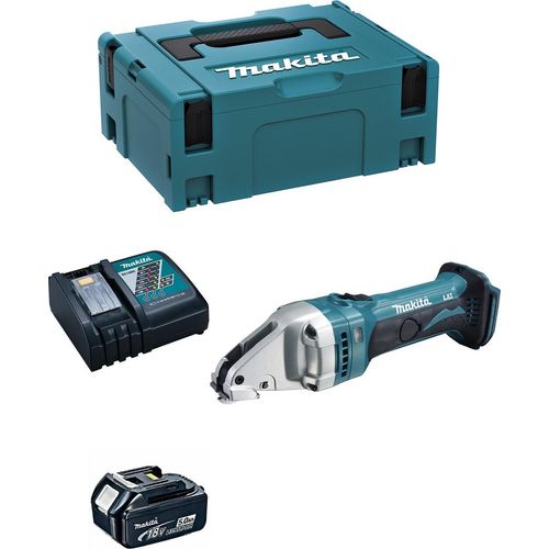 Blechschere MAKITA DJS161RTJ1 (1 x 5,0 Ah + DC18RC + MAKPAC 2)