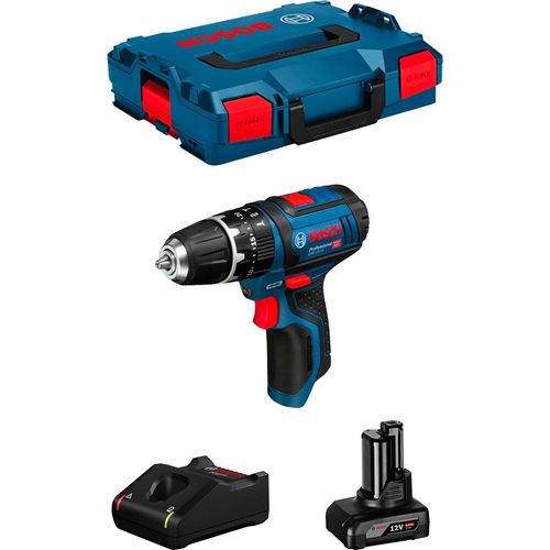 Schlagbohrschrauber BOSCH GSB 12V-15 (1 x 6,0 Ah + GAL12V-40 + L-Boxx 102)