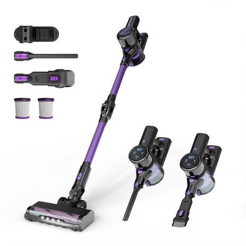 Handstaubsauger für Zuhause,bürstenlos, 3 Saugstufen Kabelloser Staubsauger, lange Laufzeit,2000 mAh,22 kPa Akku für Hartböden Teppiche Tierhaare