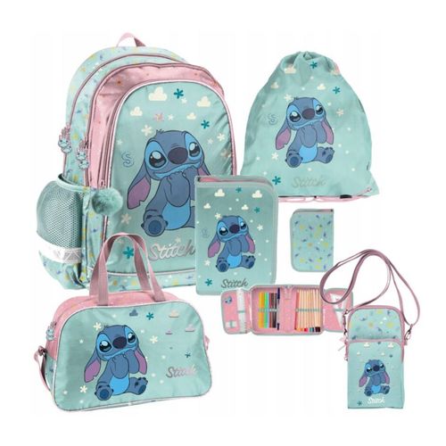 Rucksack-Schulset 5-teilig Lilo & Stitch Disney DS25FF Paso