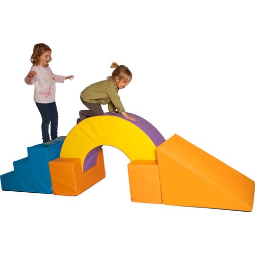 Sumo Didactic - Softbausteine ab 3 Jahren – 5-tlg. Set für Gymnastik & Psychomotorik | Hygienisch, antibakteriell & sicher | Motorikspielzeug für Kita, Schule & Zuhause