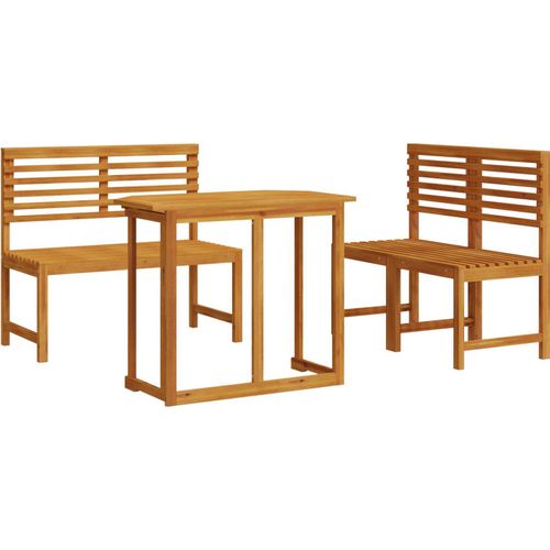 Möbel 4-tlg. Garten-Essgruppe Massivholz Akazie - Gartentische 3328695