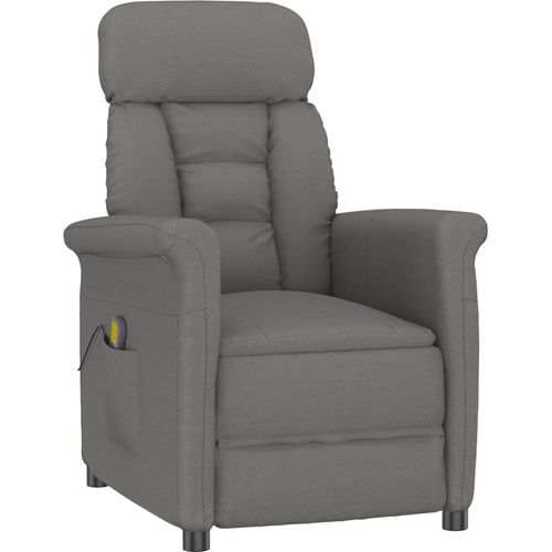 Möbel Massagesessel Dunkelgrau Mikrofaser - Massagesessel 348409
